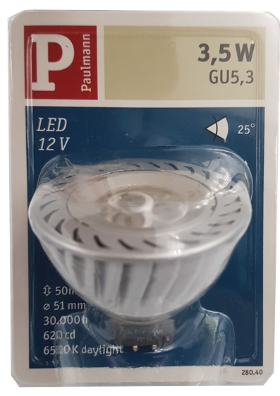 Paulmann 280.43 LED Spotlight 3W GU 5.3 12V 30.000h Daylight