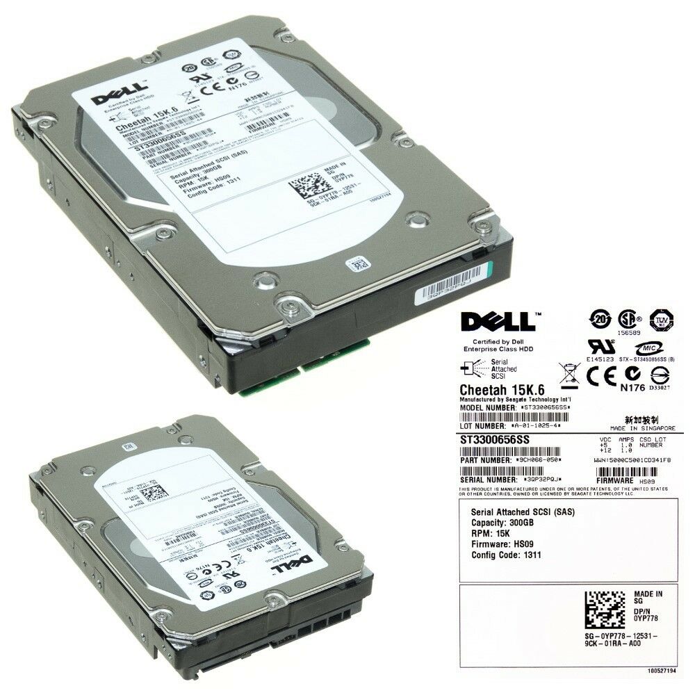 Hard Disk Dell 300Gb SAS HDD 3.5" ST3300656SS Used A