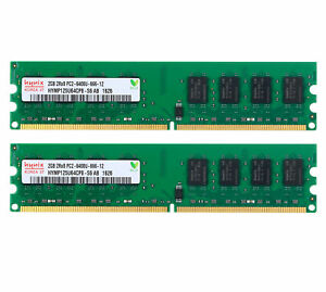 Hynix 2GB PC2-6400U DDR2 800 MHz Non-ECC Unbuffered Desktop Memory
