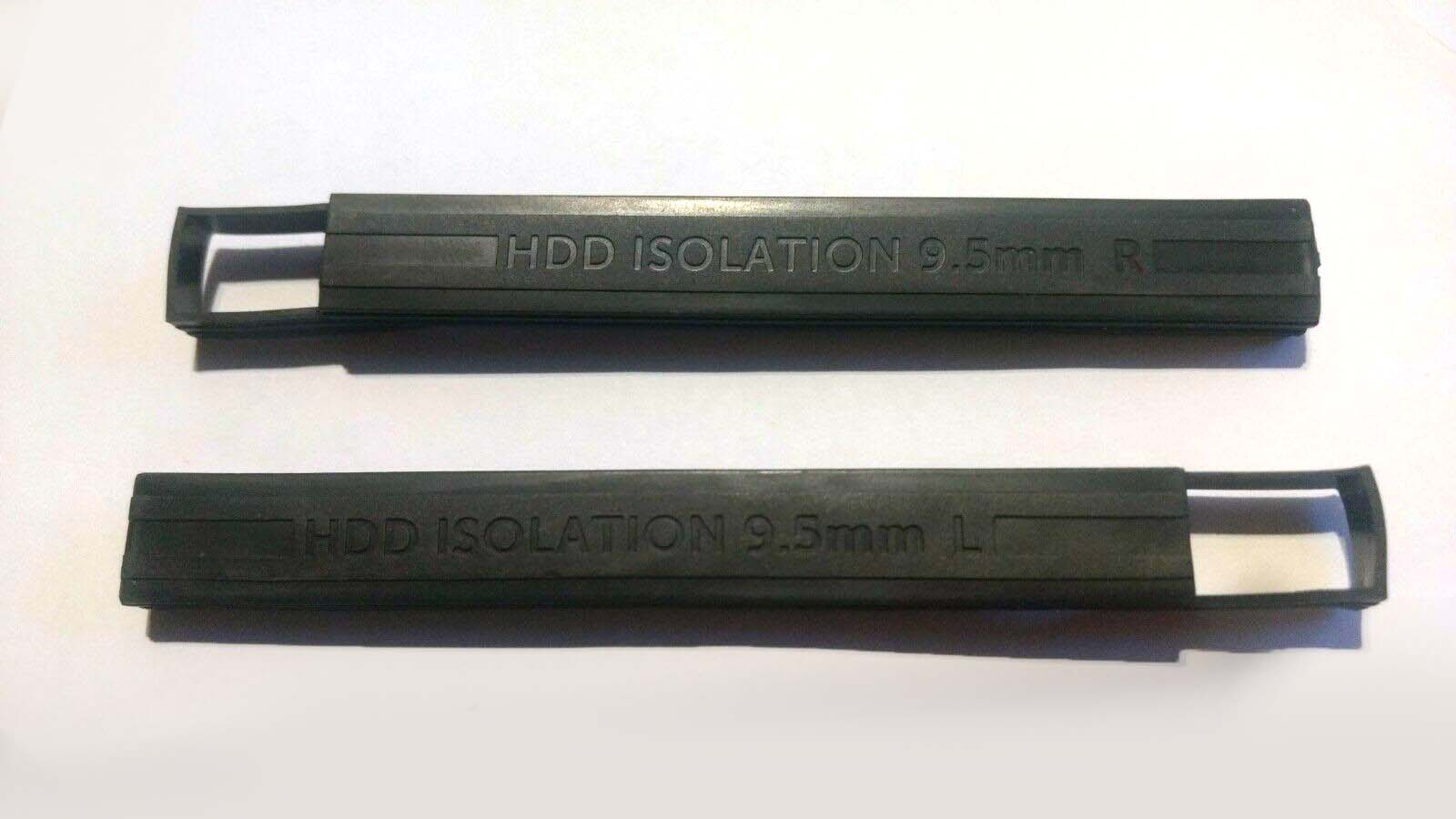 Pair Rubber Rail Trim Isolation Seal for 9.5mm HDD Dell E6530/E6540/E6440/E6330 Used A