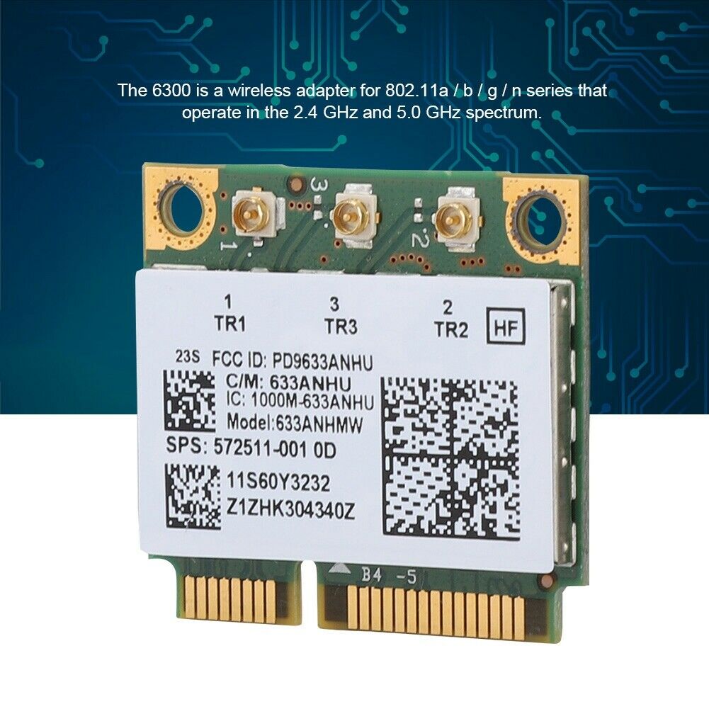 Intel Centrino Ultimate-N 6300 633ANHMW WiFi Card compatible with IBM lenovo T430 T410S X201 W510 W700 WiFi Card Used A