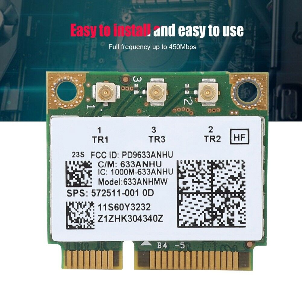 Intel Centrino Ultimate-N 6300 633ANHMW WiFi Card compatible with IBM lenovo T430 T410S X201 W510 W700 WiFi Card Used A