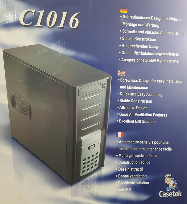 Casetek CS-C1016 WBM Pc Case New 487x185x435cm