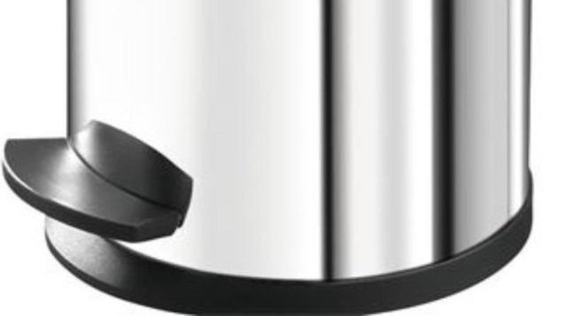 Hailo  T2 4 4L Bathroom Bin Stainless Steel