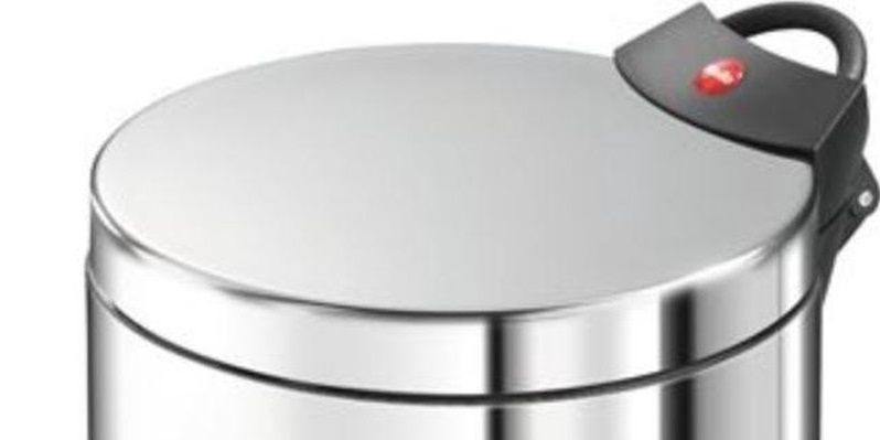 Hailo  T2 4 4L Bathroom Bin Stainless Steel