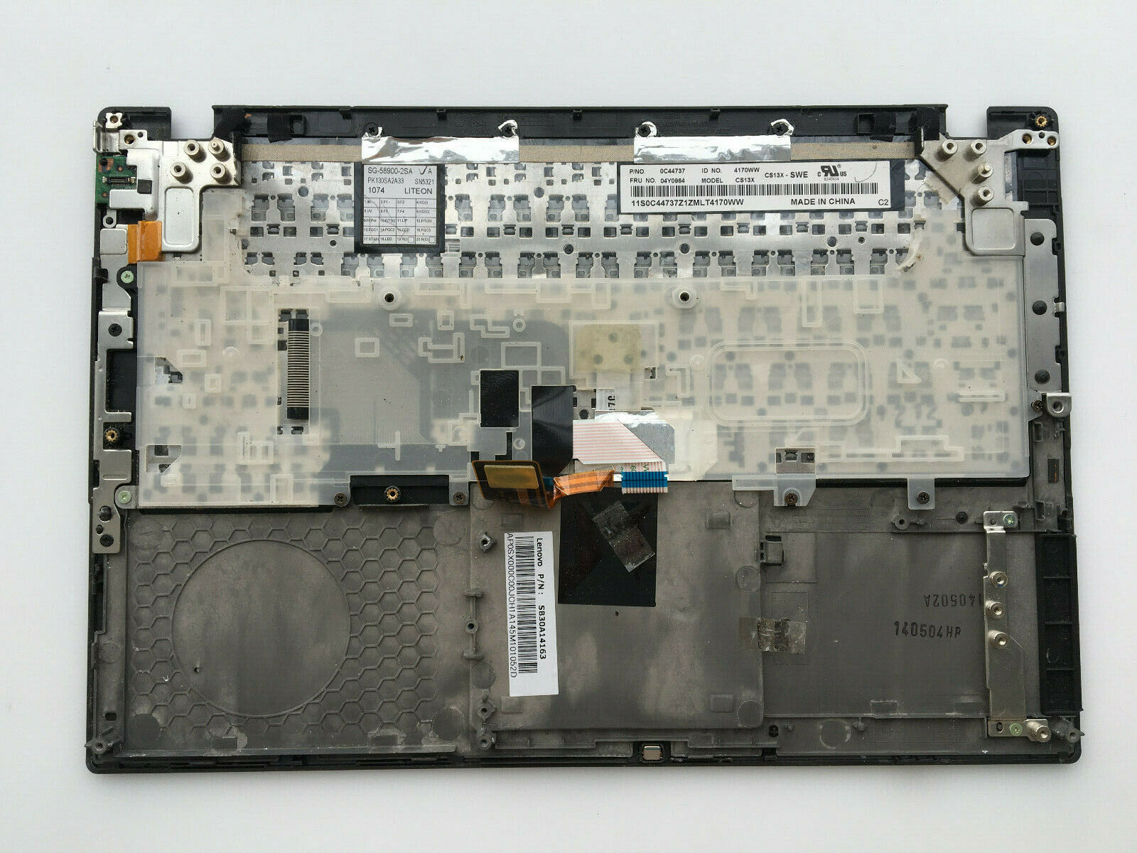 Lenovo Thinkpad X250 X240 Palm Rest With Touchpad SB30A14163 without Keyboard Used A