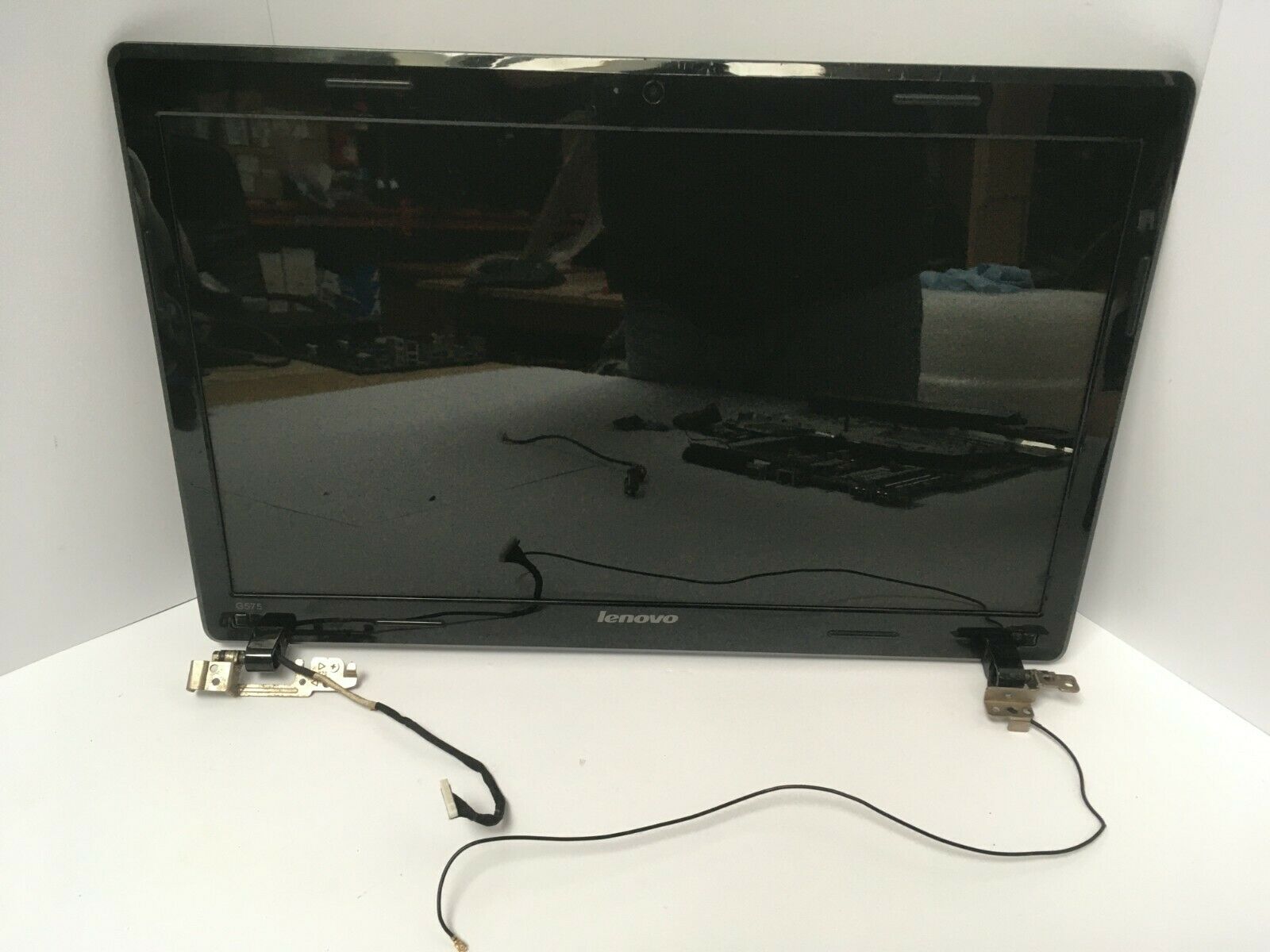 Lenovo 15.6" G580 Genuine Laptop Glossy LCD Screen webcam Complete Assembly Blue Color Used A