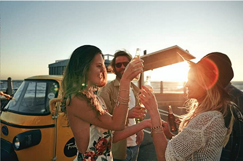 Urban Leaves Bright Pearl Bangle ULGE009VG Brass Hand Bracelet