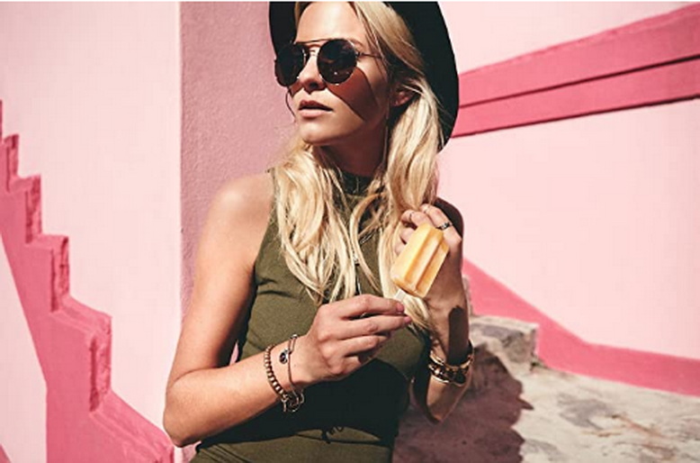 Urban Leaves Bright Pearl Bangle ULGE009VG Brass Hand Bracelet