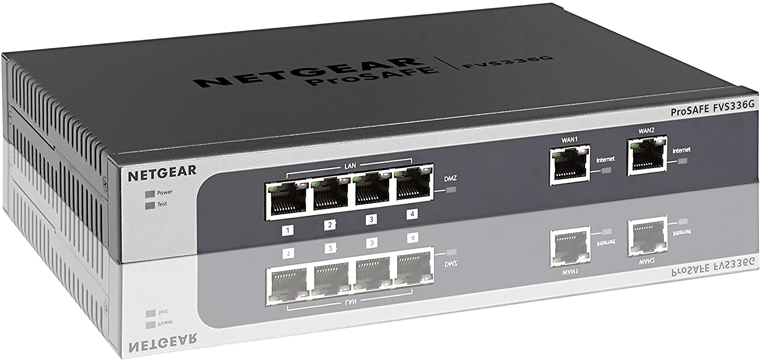 NETGEAR ProSafe FVS336G Dual WAN Gigabit SSL VPN Firewall FVS336G-v2 Used A