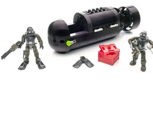 MEGA BLOKS Call Of Duty Underwater Vehicle Seal Sub Recon 171pcs
