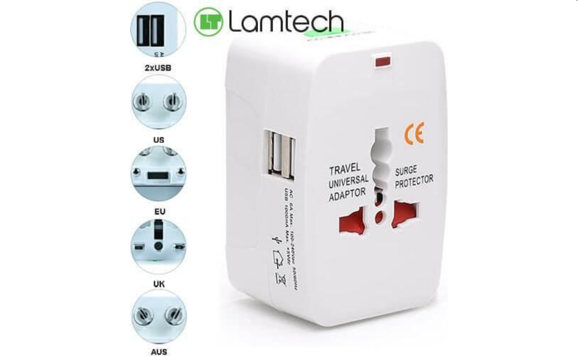 Universal USB Travel Power Adaptor