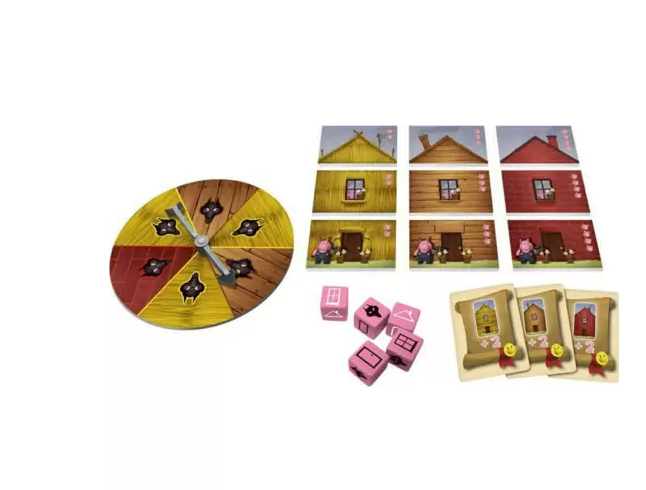 THE THREE LITTLE PIGS FAMILY BOARD GAME greek