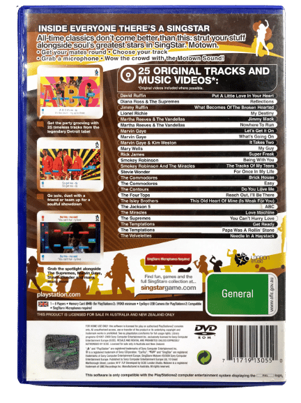 Sony PS2 SingStar : Motown