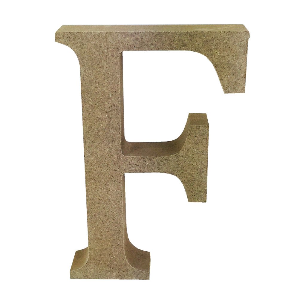 Wooden Mdf Decorative Embellishment Letter F
