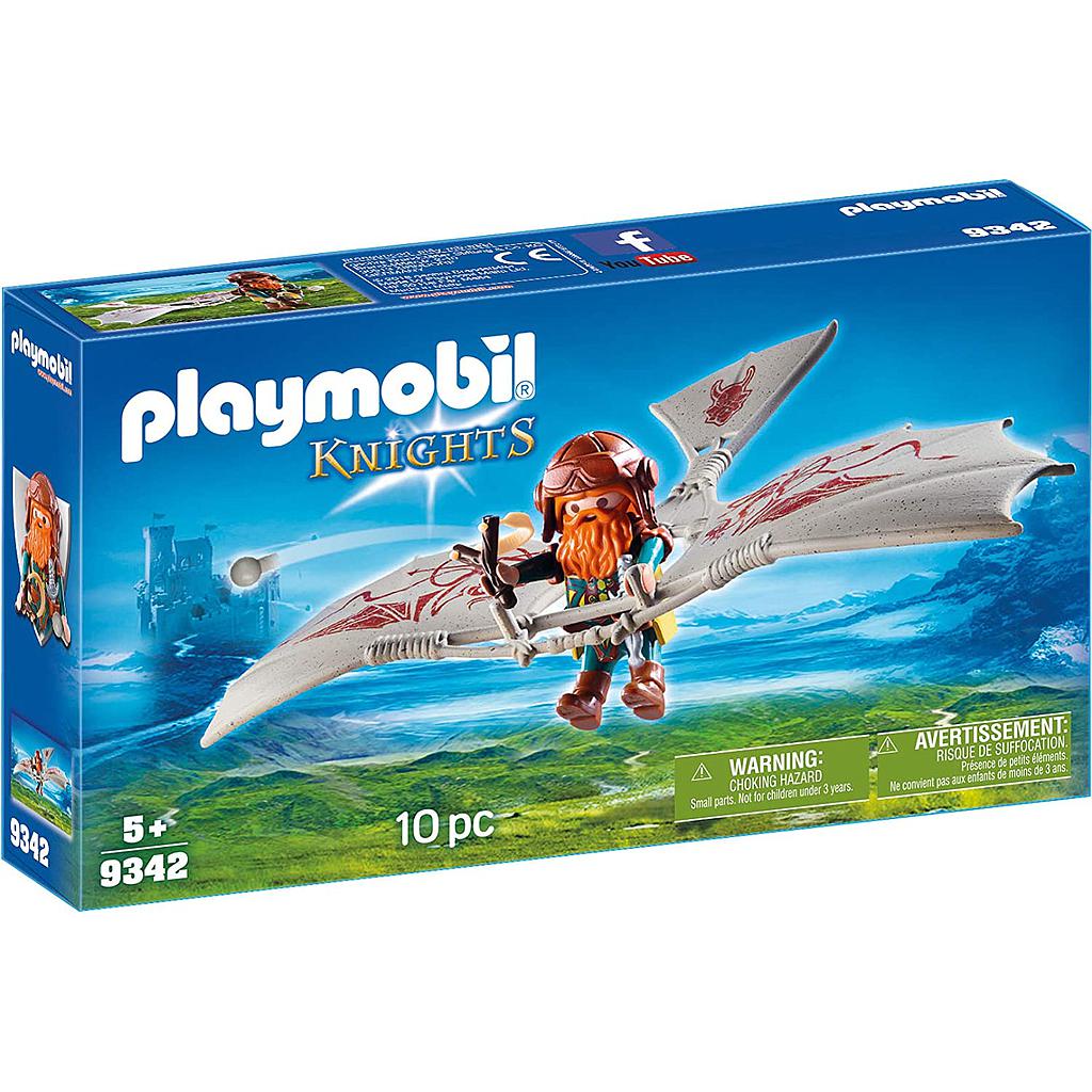Playmobil 9342 Knights Dwarf Glider Toy