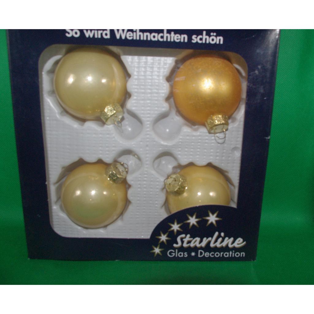 Magic Christmas Gold Christmas Balls 