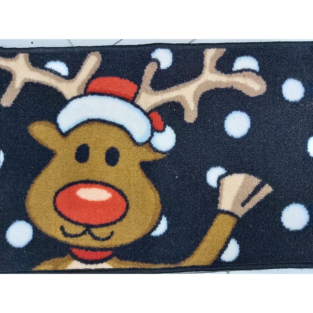 Rudolph Wave Christmas Carpet 60x40cm