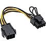 Cable Inline Power Adaptor Cable 6 Pin F To 8Pin M Pci Express 10Cm