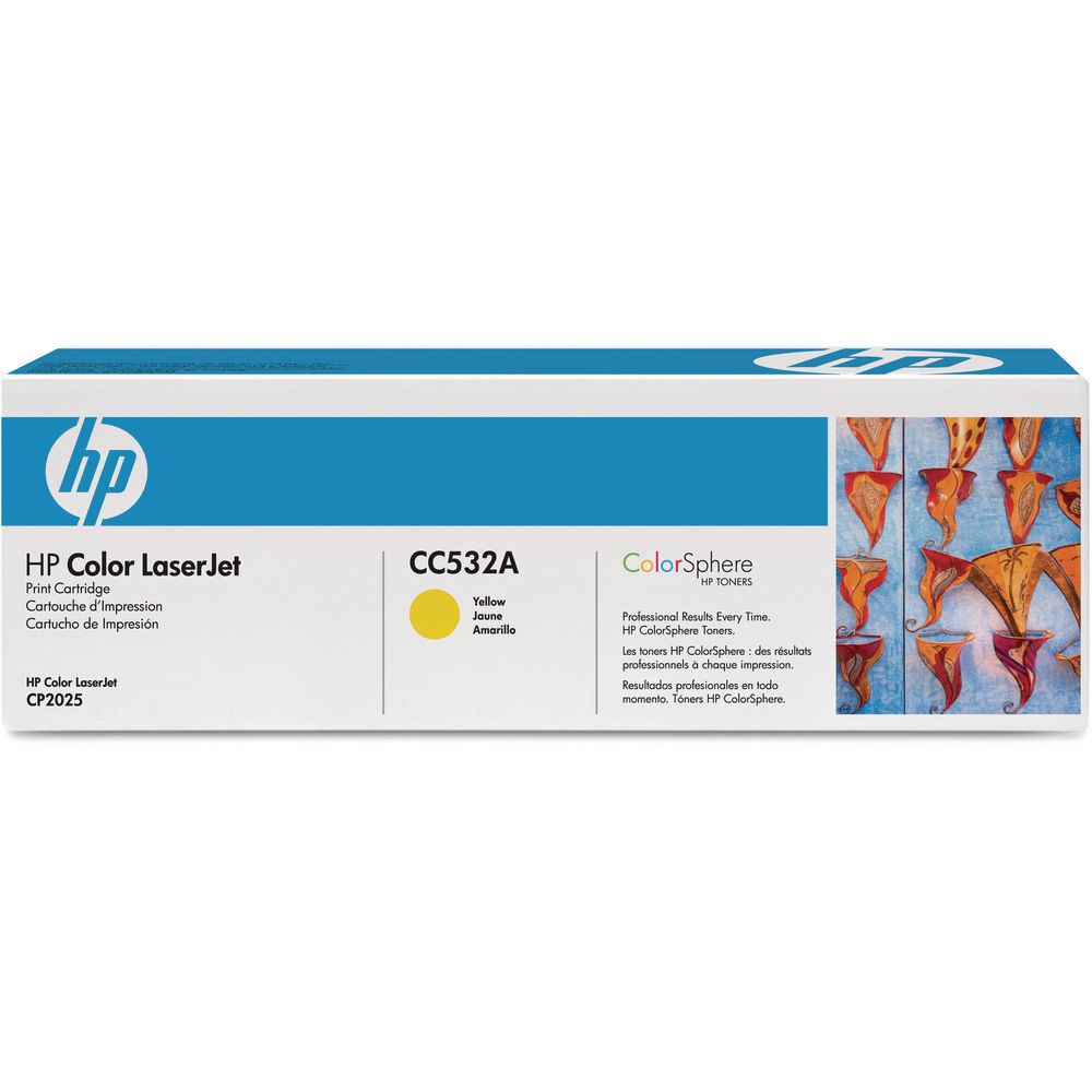 New Toner Hp Cc532A Aa Yellow
