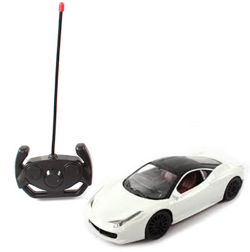Luxury Car 1 16 27Mhz White 3688 F1 Remote Control Car with Lights
