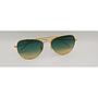 Lux Lenses UK SunGlasses Model OS12016F Gold Green Aviator Metal