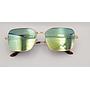 Lux Lenses UK SunGlasses Model WPH HT042 Gold Green Wayfarer Style Metal