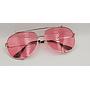 Lux Lenses UK SunGlasses Model WPRP 0907 Pink Silver Aviator Metal