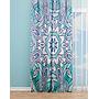 OYO Home SL FPR 8AS New 240cm Mandela Light Blue Curtains 140cm