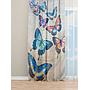 OYO Home SL FPR 26AS New 240cm Butterflies Multi Colour Curtains 140cm