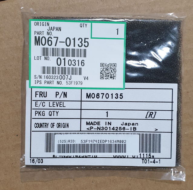 IBM M067 0135Filter Sponge 53F1979 New