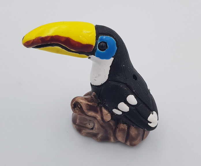 Articiones Toucan Handmade Figurine  Ceramic New 6.2cm 7cm 5cm