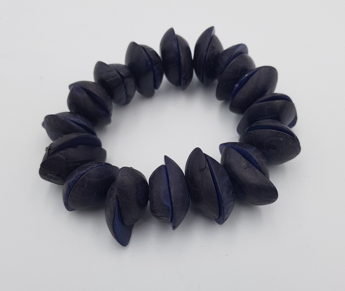Articiones Handmade  Dark Blue Bracelet Tagua New 3cm 9cm 9cm