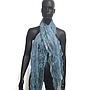 Articiones Indian Dupatta Scarf Silk Light Blue 180cm 50cm