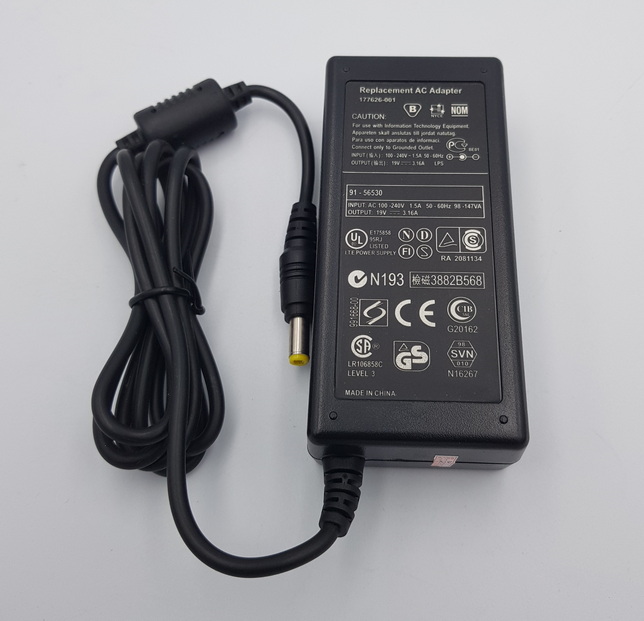 Hp Compaq 91 56530 Replacement Power Supply New 60W