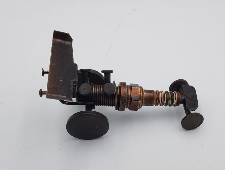 Articiones Handmade Racing Car From Nails And Bolts