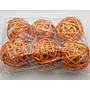 Wicker Rattan Balls Home Christmas Wedding Party Decorative Crafts 6Pcs