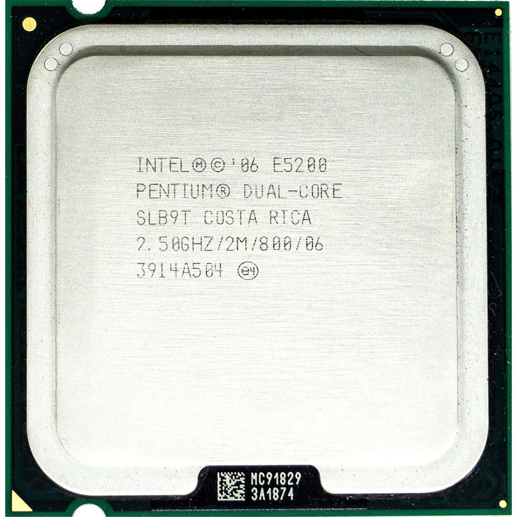 Intel Pentium E5200 2.50GHz Dual Core SLB9T LGA775 CPU Used A