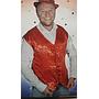 Carnival Costume Gilet Feest Gilet Glitter Red One Size