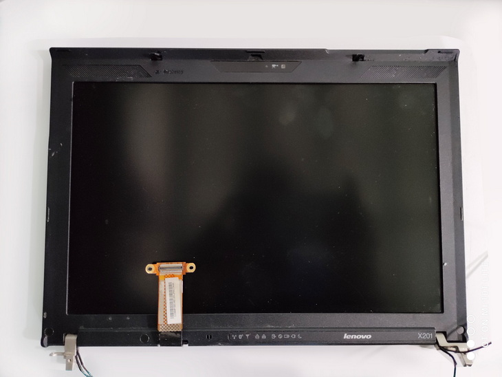 LENOVO X200 X200s X201 X201s LED LCD with Webcam Bazel frame Lid Hinges LCD Flex and Wifi Assembly Used A