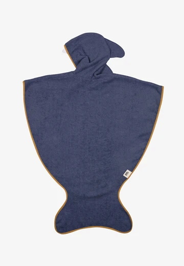 Bath Cape Medium Navy Blue Baby Bites 020 MARI BARC M New 120cm 71cm