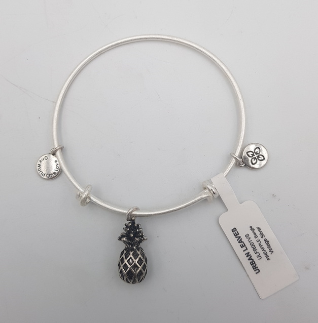 Urban Leaves Pineapple Silver Bangle  ULFR001VS Hand Bracelet Brass