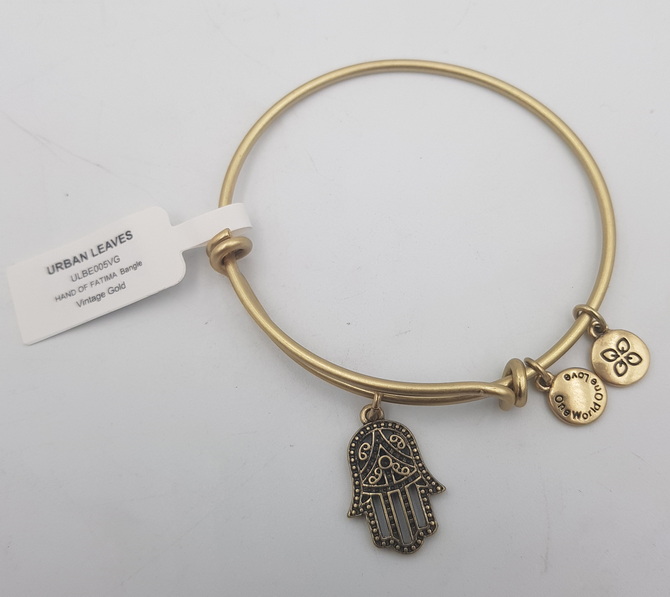 Urban Leaves Hand of Fatima Bangle ULBE005VG Hand Bracelet Brass