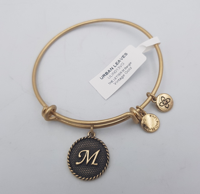 Urban Leaves LETTER M Bangle ULIN013VG Hand Bracelet Brass