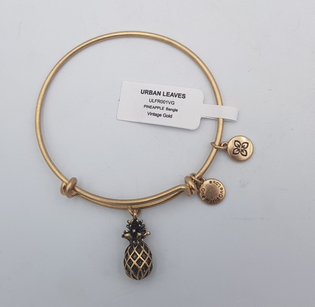 Urban Leaves Pineapple Gold Bangle  ULFR001VG Hand Bracelet Brass