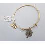 Urban Leaves Magic Flower Gold Bangle ULSY003VG Hand Bracelet Brass