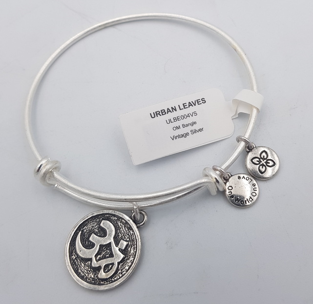 Urban Leaves OM Silver Bangle ULBE004VS Hand Bracelet Brass