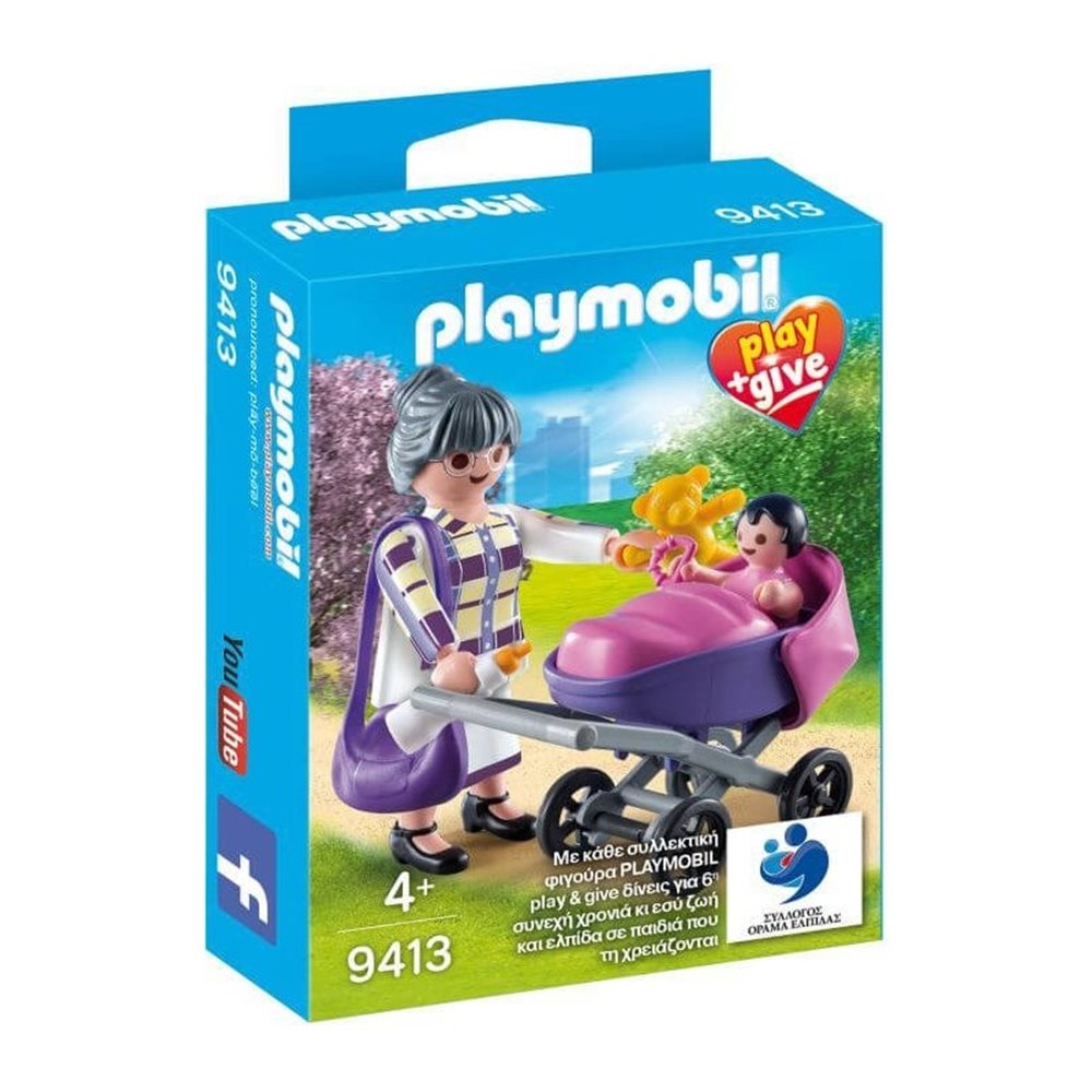 Playmobil PLAY GIVE 9413 GRANDMA WITH BABY
