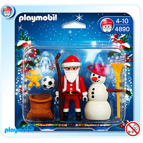 Playmobil Playmobil Santa Claus with Snowman Play Set 9890