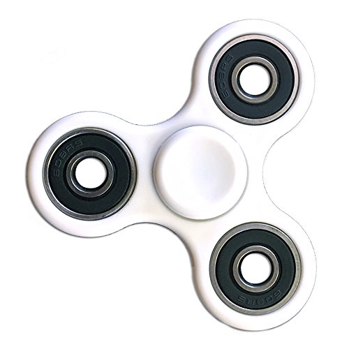 Fidget Spinner WHITE Open Box Plastic